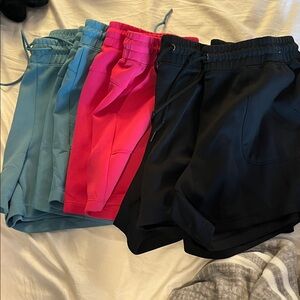 Stylish Women's Shorts - Black, Pink, Blue